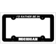 Be In Michigan Novelty Metal License Plate Frame