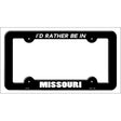 Be In Missouri Novelty Metal License Plate Frame