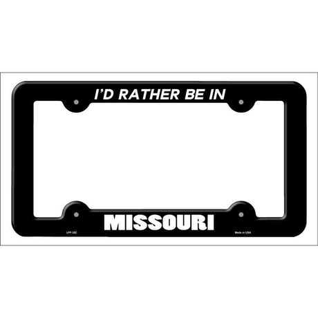 Be In Missouri Novelty Metal License Plate Frame