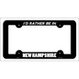 Be In New Hampshire Novelty Metal License Plate Frame