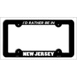 Be In New Jersey Novelty Metal License Plate Frame