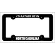 Be In North Carolina Novelty Metal License Plate Frame