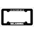 Be In Oklahoma Novelty Metal License Plate Frame