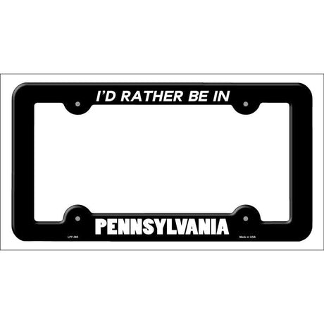 Be In Pennsylvania Novelty Metal License Plate Frame