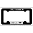 Be In Rhode Island Novelty Metal License Plate Frame