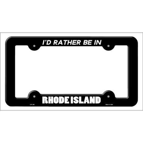 Be In Rhode Island Novelty Metal License Plate Frame