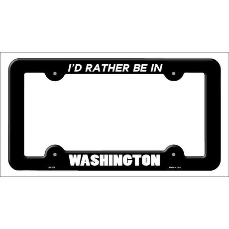 Be In Washington Novelty Metal License Plate Frame