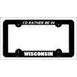 Be In Wisconsin Wholesale Novelty Metal License Plate Frame