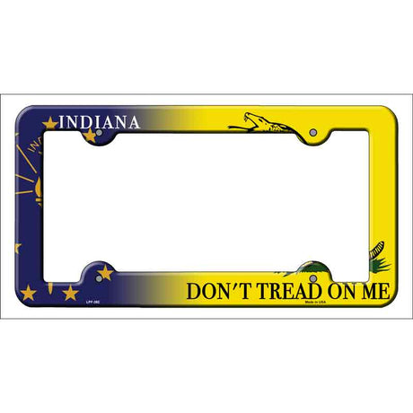 Indiana|Dont Tread Novelty Metal License Plate Frame LPF-392