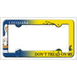 Louisiana|Dont Tread Novelty Metal License Plate Frame LPF-396