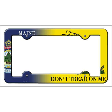 Maine|Dont Tread Novelty Metal License Plate Frame LPF-397