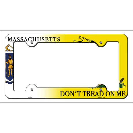 Massachusetts|Dont Tread Novelty Metal License Plate Frame LPF-399