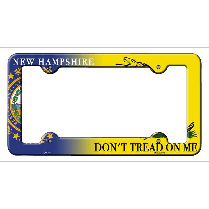 New Hampshire|Dont Tread Novelty Metal License Plate Frame LPF-407