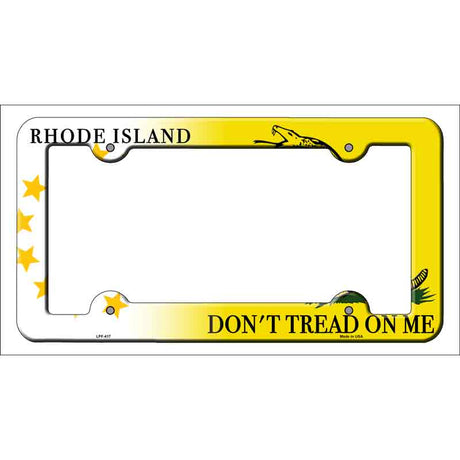 Rhode Island|Dont Tread Novelty Metal License Plate Frame LPF-417