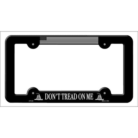 Dont Tread Black Novelty Metal License Plate Frame LPF-432