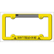 Dont Tread Flag Yellow Novelty Metal License Plate Frame LPF-433