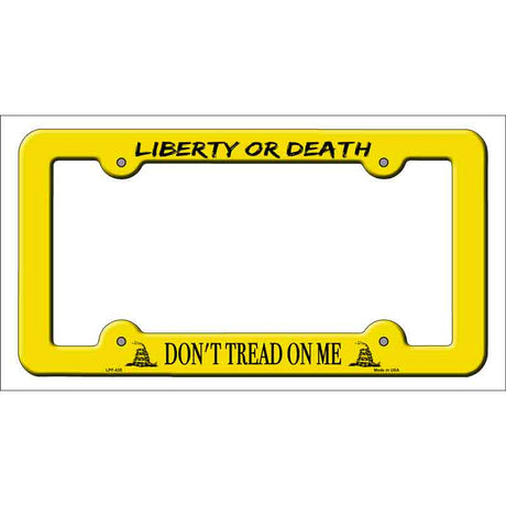 Liberty or Death Novelty Metal License Plate Frame LPF-435