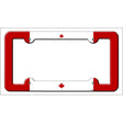 Canada Flag Novelty Metal License Plate Frame LPF-437