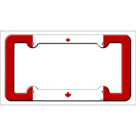 Canada Flag Novelty Metal License Plate Frame LPF-437