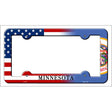 Minnesota|American Flag Novelty Metal License Plate Frame LPF-462