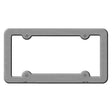 Brushed Aluminum Solid Novelty Metal License Plate Frame