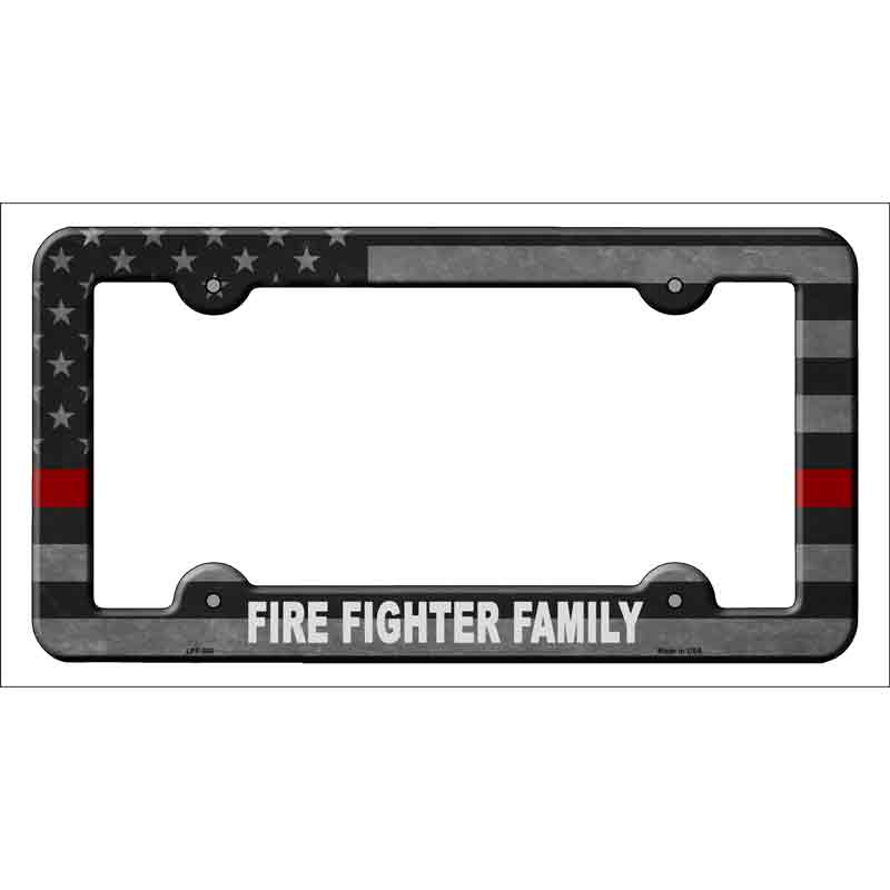 Fire Fighter Family Novelty Metal License Plate Frame