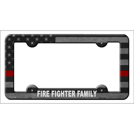 Fire Fighter Family Novelty Metal License Plate Frame