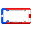 Puerto Rico Flag Novelty Metal License Plate Frame