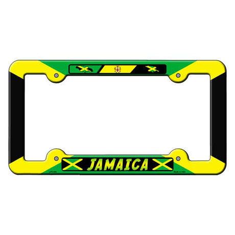 Jamaica Flag Novelty Metal License Plate Frame