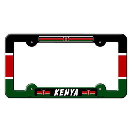 Kenya Flag Novelty Metal License Plate Frame