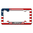 Liberia Flag Novelty Metal License Plate Frame