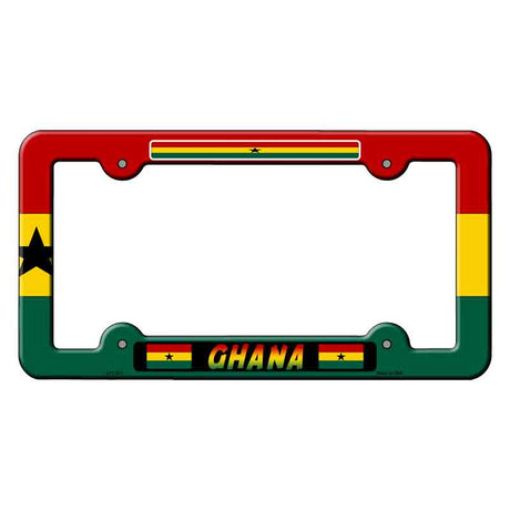 Ghana Flag Novelty Metal License Plate Frame