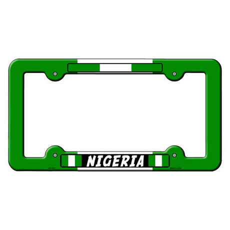 Nigeria Flag Novelty Metal License Plate Frame