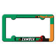 Zambia Flag Novelty Metal License Plate Frame