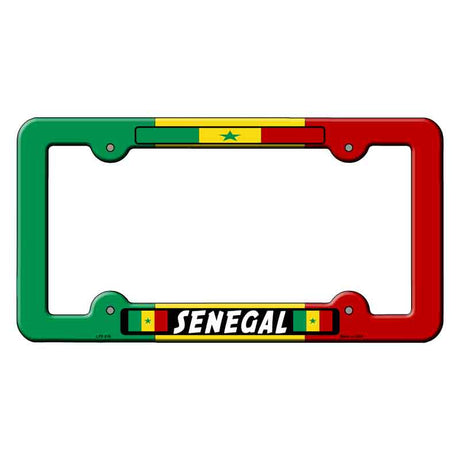 Senegal Flag Novelty Metal License Plate Frame