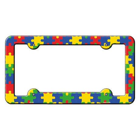 Autism Puzzle Novelty Metal License Plate Frame