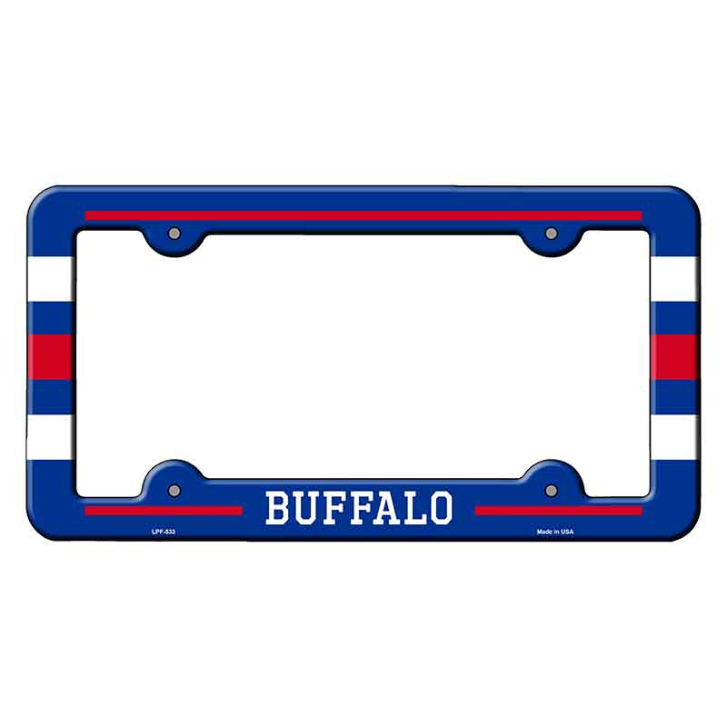 Buffalo Novelty Metal Molded License Plate Frame LPF-533