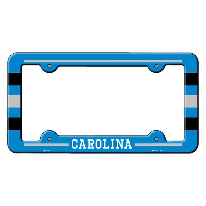 Carolina Novelty Metal Molded License Plate Frame LPF-534