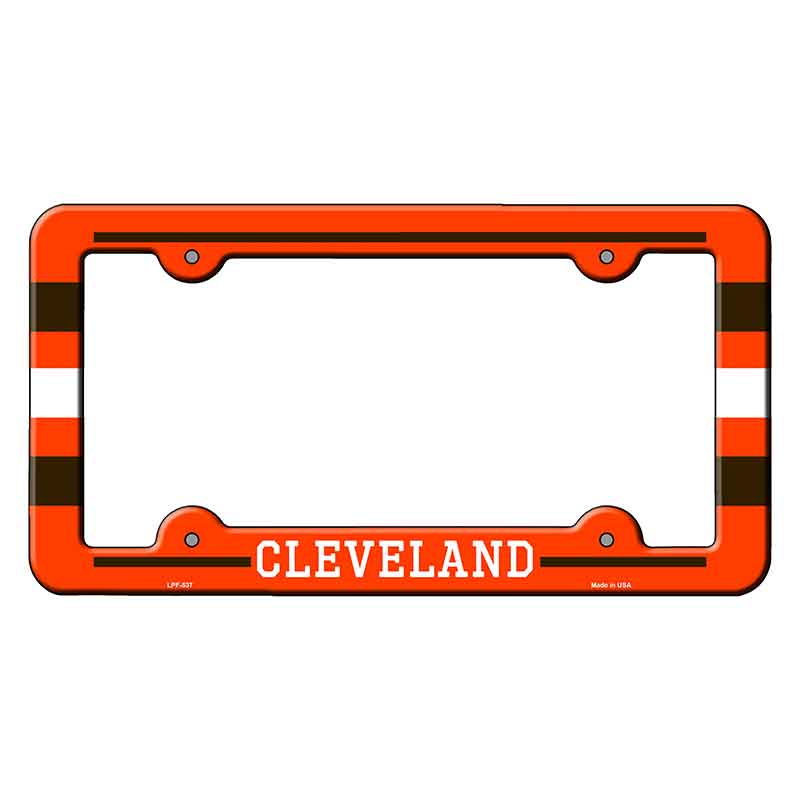 Cleveland Novelty Metal Molded License Plate Frame LPF-537