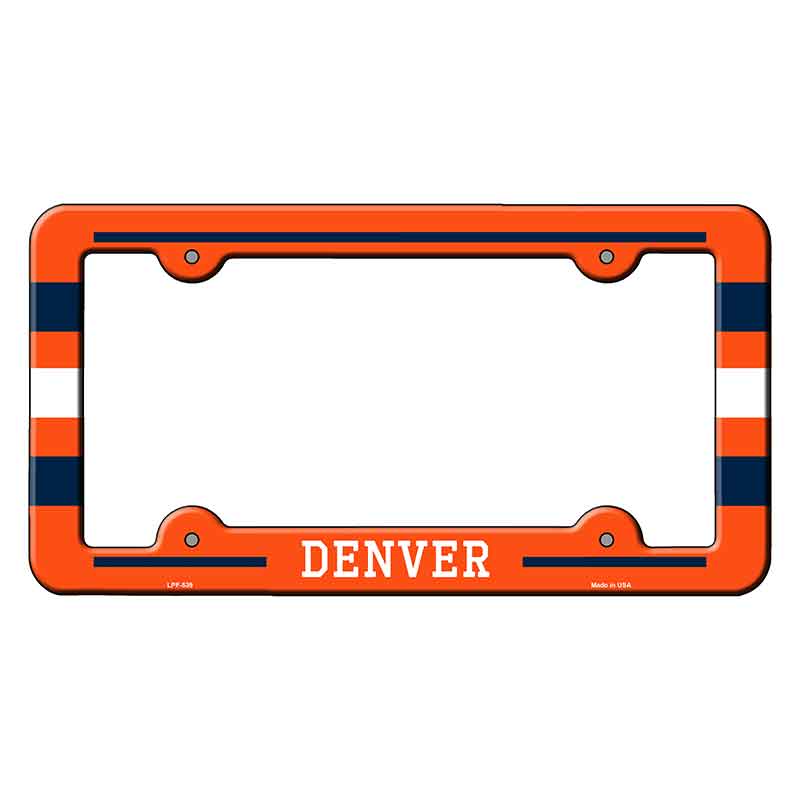 Denver Novelty Metal Molded License Plate Frame LPF-539