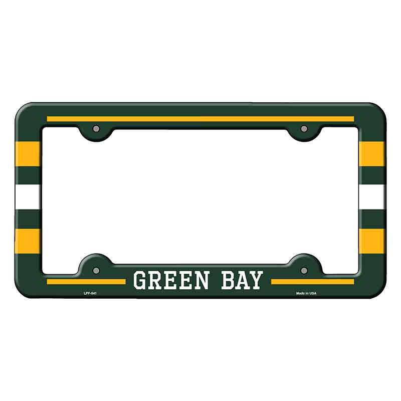 Green Bay Novelty Metal Molded License Plate Frame LPF-541