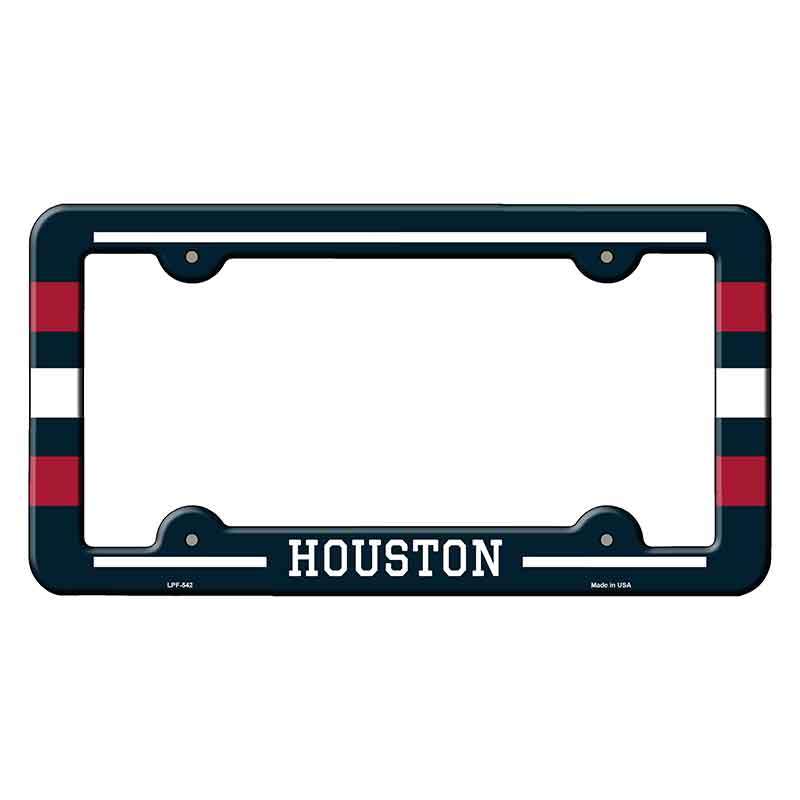 Houston Novelty Metal Molded License Plate Frame LPF-542