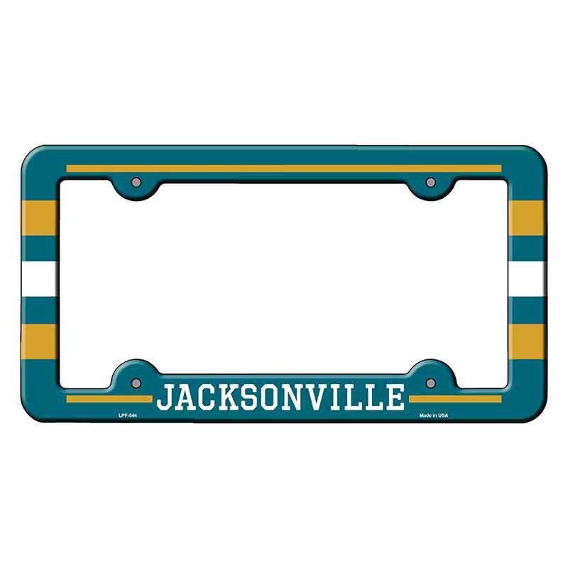 Jacksonville Novelty Metal Molded License Plate Frame LPF-544