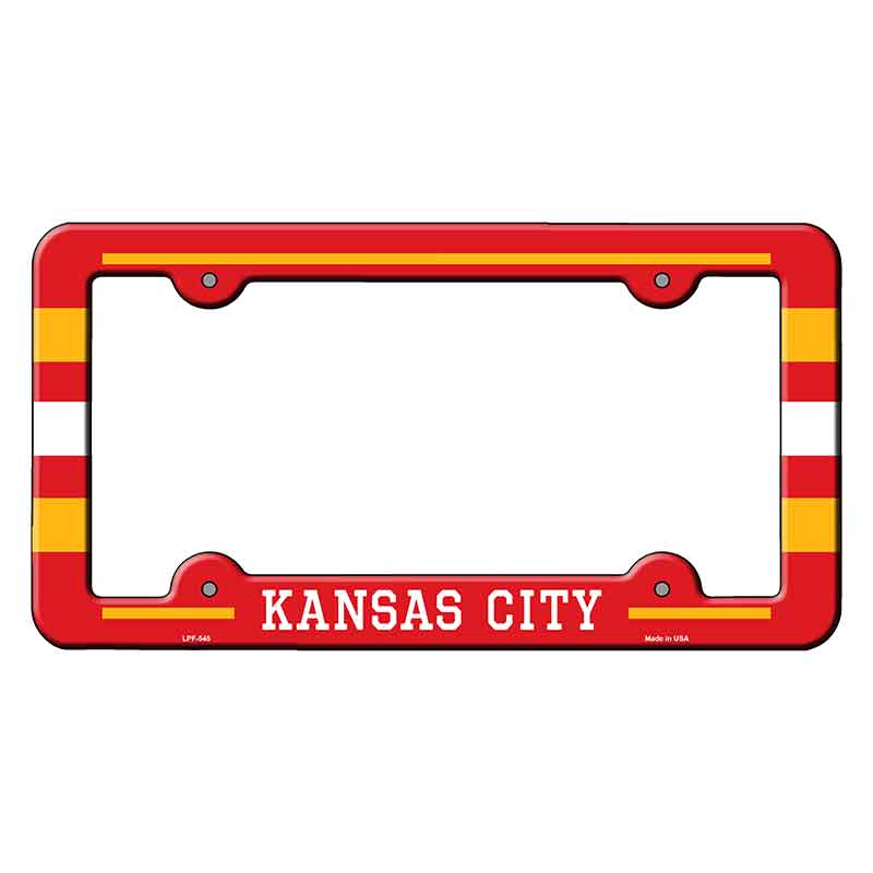 Kansas City Novelty Metal Molded License Plate Frame LPF-545