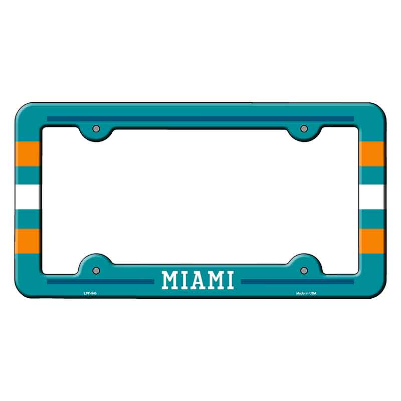 Miami Novelty Metal Molded License Plate Frame LPF-549