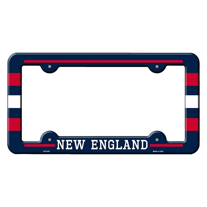 New England Novelty Metal Molded License Plate Frame LPF-551