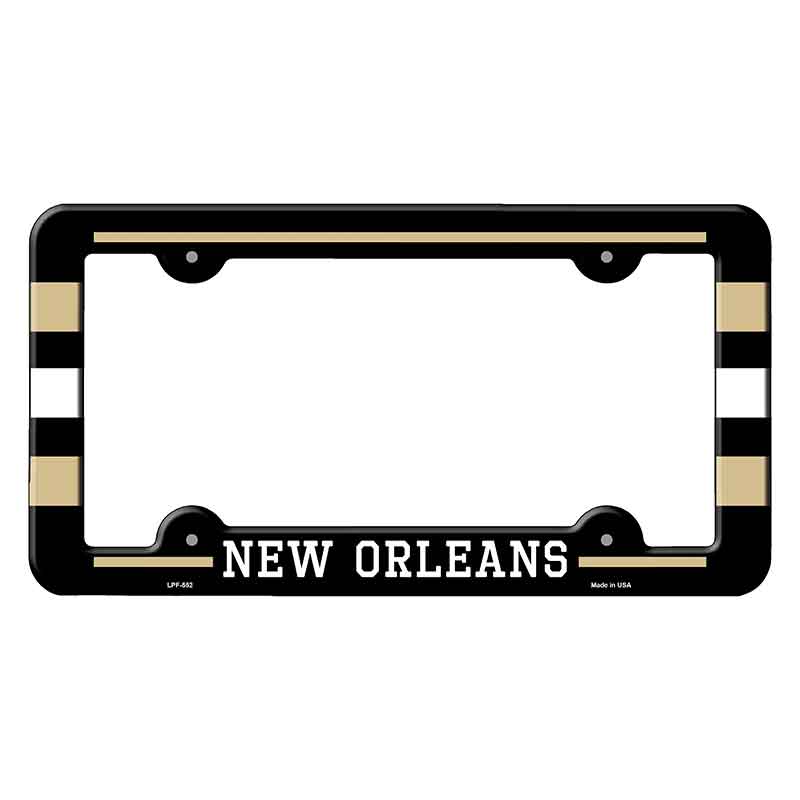 New Orleans Novelty Metal Molded License Plate Frame LPF-552