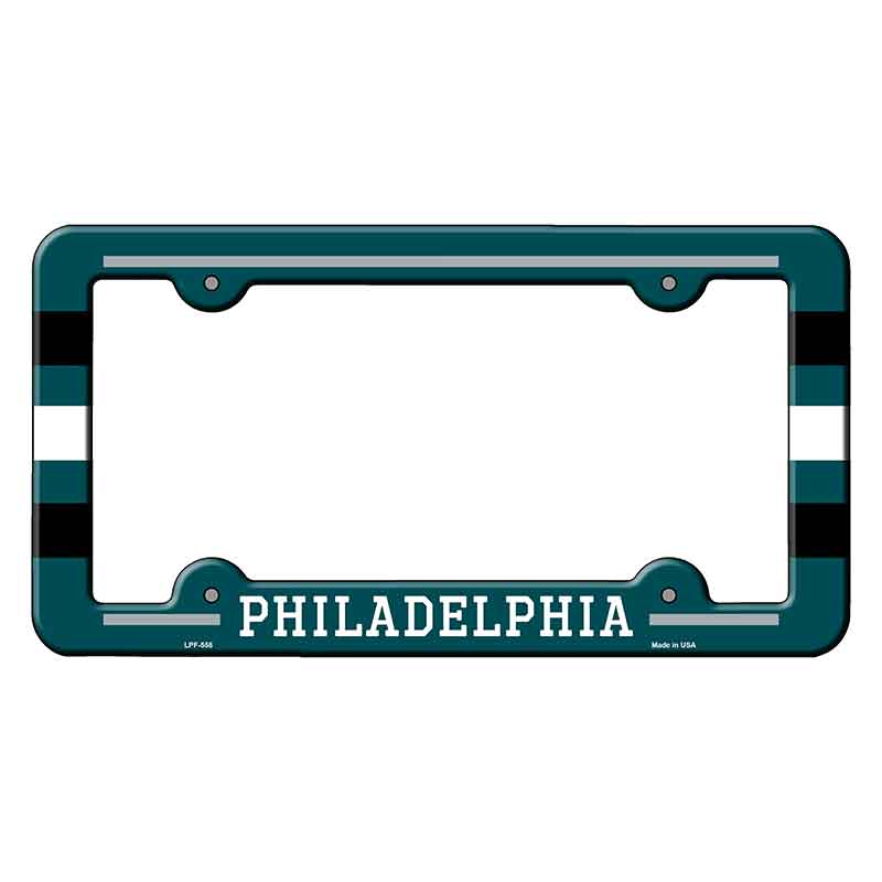 Philadelphia Novelty Metal Molded License Plate Frame LPF-555