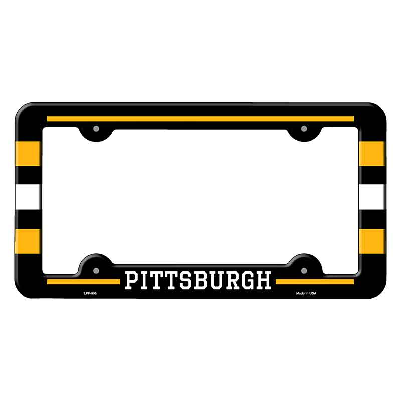 Pittsburgh Novelty Metal Molded License Plate Frame LPF-556