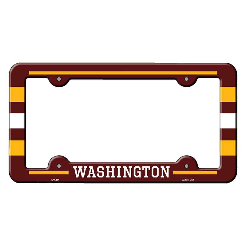 Washington Novelty Metal Molded License Plate Frame LPF-561